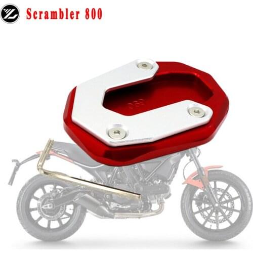 For Ducati 800 Scrambler 800 2015 2016 2017 2018 Motorcycle Extension Side Kickstand Pad Enlarge Plate