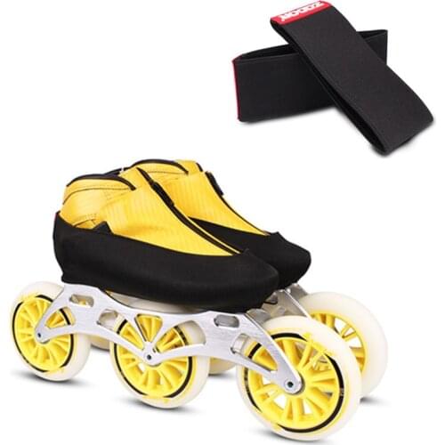 1 Pair Thicken Double layer Elastic Professional Inline Skate Ice Figure Speed Skating Shoes Protector Cover Wear-resistant