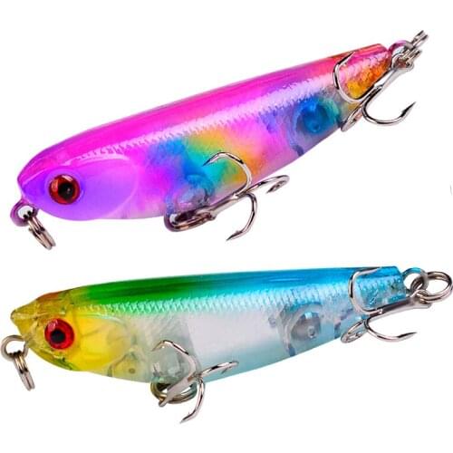 1PCS Mini Pencil Wobblers Pike Hard Lures 4.7cm 4.5g Fishing Minnow Artificial Baits with Treble Hook Swim Crankbaits Tackle