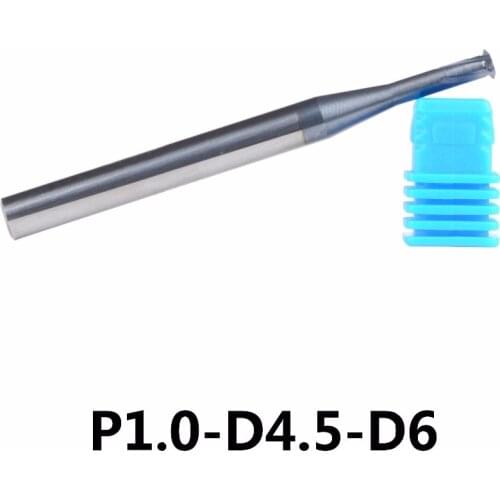 1pc P1.0*d4.5*D6 tungsten carbide alloy Single teeth metric thread milling cutter threading end mill single tooth cutting tool