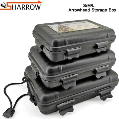 1pc Archery Arrowhead Storage Box Arrow Nock Aluminum Base S/M/L Storage Case Bow and Arrow Shooting Hunting Accessories