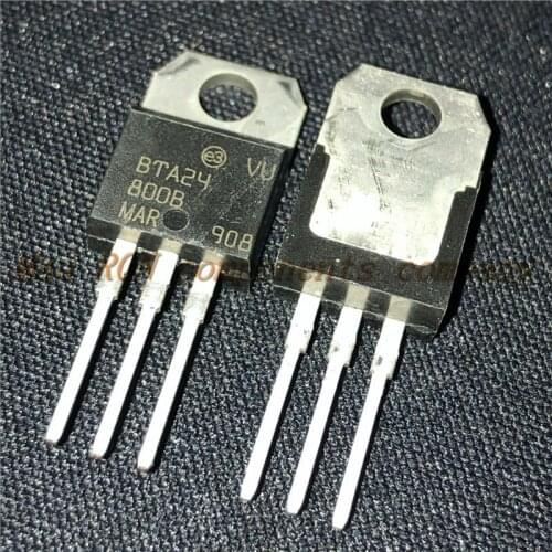 10PCS/LOT BTA24-800B BTA24-800 TO-220 TO220 BTA24 New original In Stock