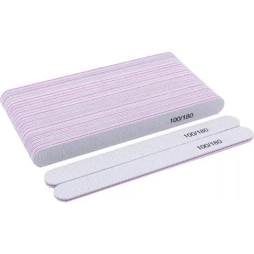 100/lots Wholesale Sanding Nail File Buffer For Nails 100/180 Nail Gel Tools 100/180 Manicure Sandpaper Nail Files Buff Board