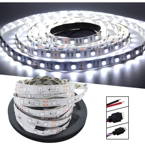 DC12V LED Strip Light 5054 Waterproof Flexible LED Ribbon 60LEDs/m 120LEDs/m Brighter than 5050 3528 12V RGB Diode Tape 5m/lot