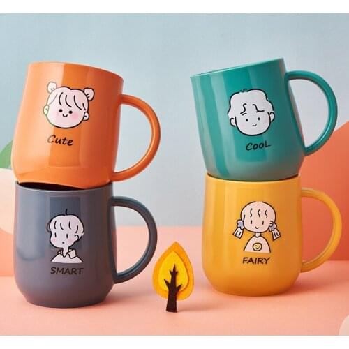 300ml Plastic Cartoon Creative Cute Girl Non-slip Childrens Water Cup Baby Children Student Mouthwash Creative Gift Wholesale