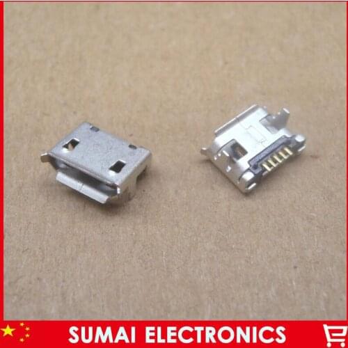 40pcs/lot Micro 5pin 5p usb jack connector dip 7.2mm usb female scoket V8 Charger Port