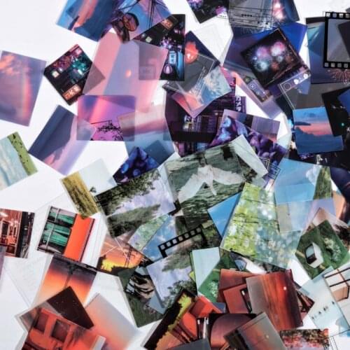 45pcs Vintage Washi Paper Sticker Set Daily Life Photography Label Stickers For Art Project Scrapbook Letter Journal Planner