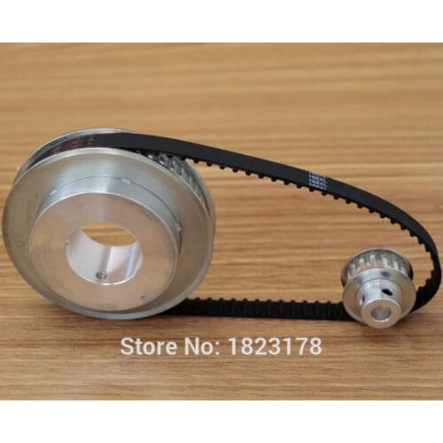 Freeshipping Timing Belt Pulley XL 48teeth 16teeth Reduction 3:1 Engraving machine accessories belt width 10mm Bore 30&8mm