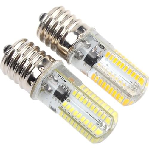 E17 7W Silica gel 80 3014 SMD LED Dimmable Warm Pure White Light Bulb Lamp 110V/220V 2pcs/lot Free Shipping