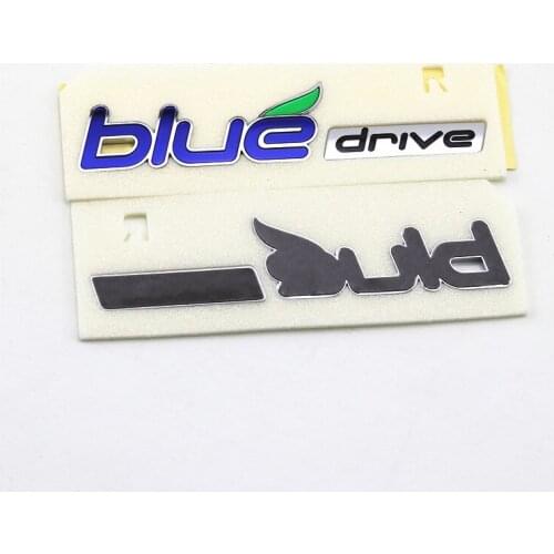 For Hyundai Sonata YF Hybrid Fender Car Decal For ACCENT, SOLARIS TUCSON Car Rear Trunk Blue Drive Emblem Badge Styling Sticker