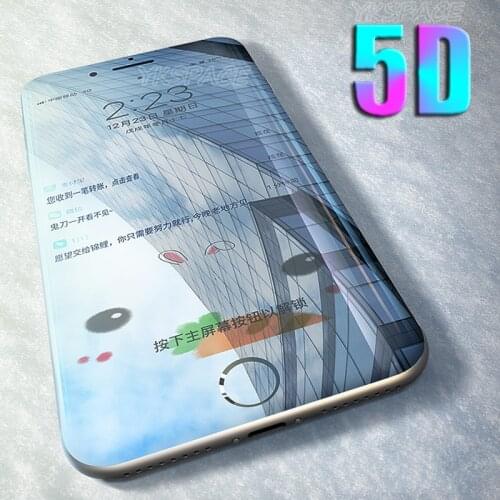 Best Quality Transparent Real 5D Full Cover Screen Protector for iPhone X XS XR 11 Pro Max 6 6S 7 8 Plus 3D 9H Tempered Glass