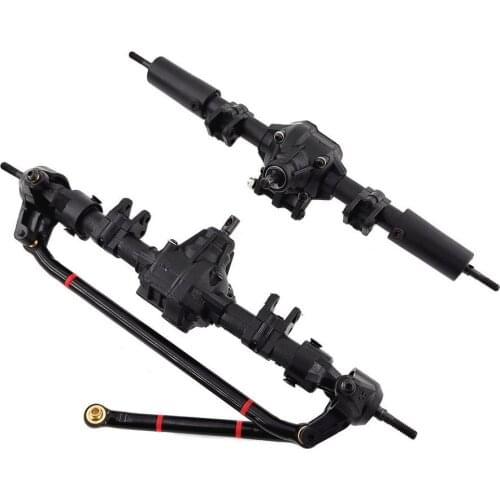RC Car Front Rear Straight Complete Axle for 1:10 RC Crawler Axial SCX10 II 90046 90047 Upgrade Parts