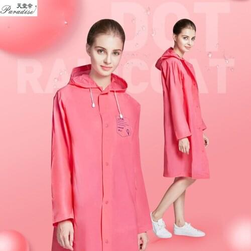 Fashion Transparent Waterproof Long Sleeve Raincoat Outdoor Poncho Hiking or Rafting M or L Size Jelly Gum Comfortable Material