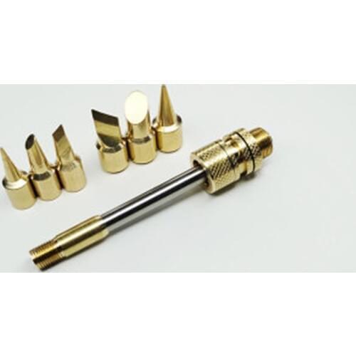 510 Electric Soldering iron Tip Replaceable Solder iron Tip Welding Tools 20-100W Cutter head Horseshoe Pointed Golden