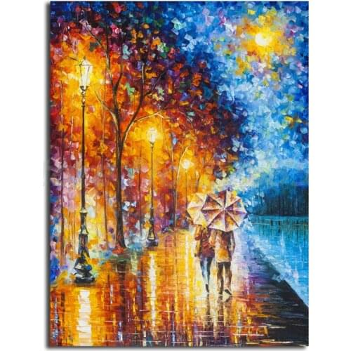 Love By The Lake Wall Art Canvas Posters Prints Landscape Oil Painting Wall Pictures For Living Bedroom Kitchen Home Decoration