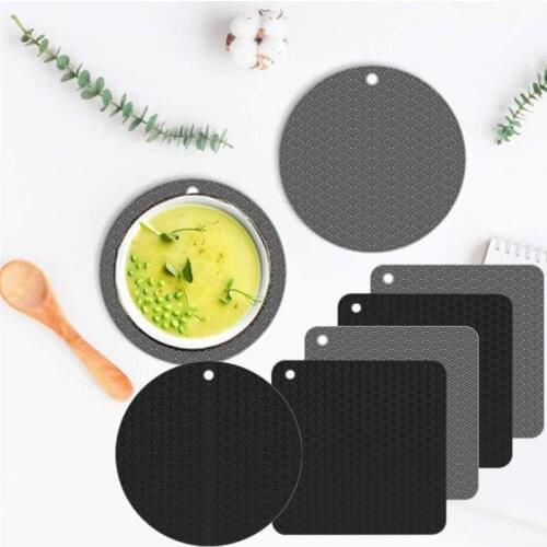 2021 New Silicone Coaster Honeycomb Insulation Mats Kitchen Pads Table Bowl Mats Home Heat Resistant Placemat For Dining Table