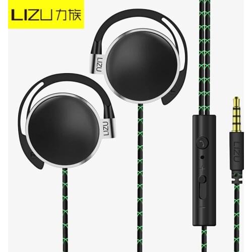 New Lizu wholesale ear-hook headset sports headphone with tuning hanging ear mobile phone headset heavy bass HIFI headset kids