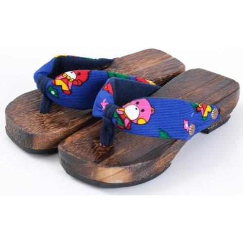 Man Wooden Summer Sandals Beach Wear Slippers Flip Flops Japanese Style Geta Cosplay Slides Gentlemen Beach Outdoor Shoes 2021