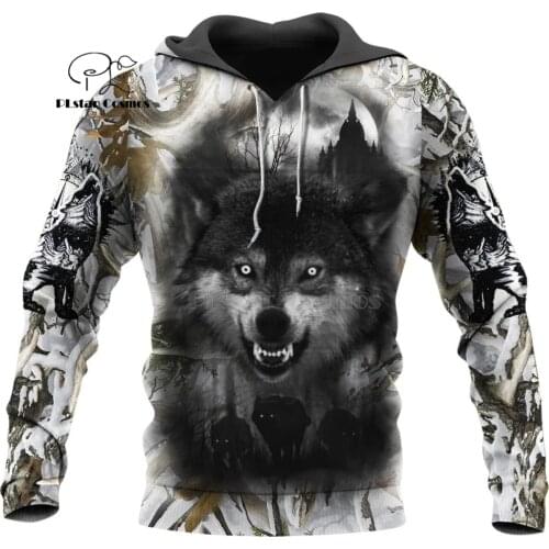 Wolf Printed Hoodies Men 3d Hoodies Brand Sweatshirts Jackets Quality Pullover Fashion Tracksuits Animal Streetwear Out Coat-11