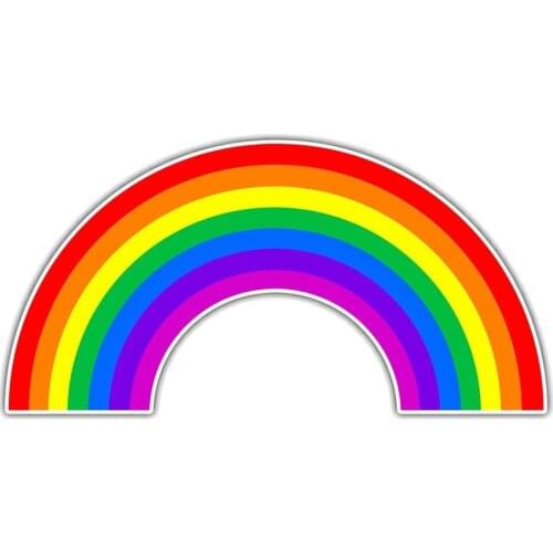 Personality Rainbow Lesbian Gay Car Sticker Accessories Laptop Decal KK Vinyl PVC 15cm*8cm