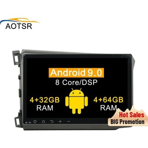 Built in DSP 4+64 Android 9.0 car multimedia dvd player for HONDA CITY 2012-2015 GPS Navi Car Auto Radio stereo Video Head Unit