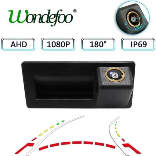 Wondefoo 180 degree 1080P AHD Night Vision Car Rear View Camera For Volkswagen VW Vento Polo Sedan facelift 2017-2019 Reversing