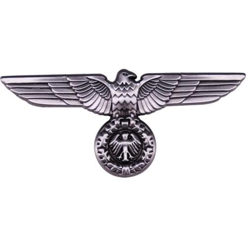 WW2 German Railway Wall Eagle Badge Pin Vintage Military Army Replica