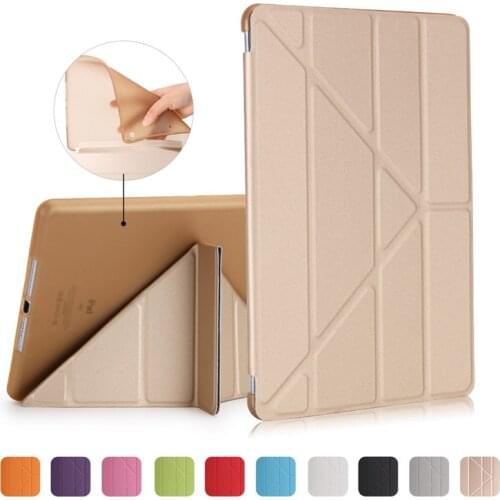 Tablet Protective Case for Apple iPad mini 4 mini 5 3-Flod silicone Cover For iPad mni 4 mini 5 2019 7.9 inch tablet Holder