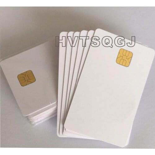 100pcs Hot sale Plastic pvc contact IC Sle4428 Chip Card Free shipping