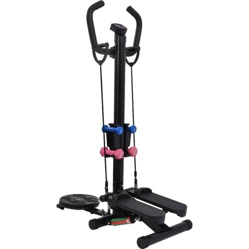 4 Function in 1 Step Machine Stepper With Handrail Twist Waist Slim Body Pull Dumbbell Leg Fitness Training Equipment JS5007DV1