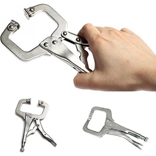 6" C Grip Locking Clamp Vise Grip Locking Welding Quick Pliers Wood Tenon Locator