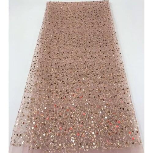 African sequin lace fabric 2020 high-quality lace fabric French mesh lace fabric, suitable for Nigerian wedding R3990