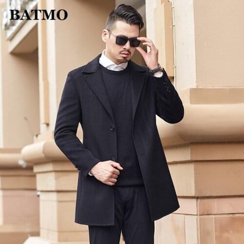 BATMO 2020 new arrival autumn&winter wool jackets men,mens smart causal striped wool jackets 19A706