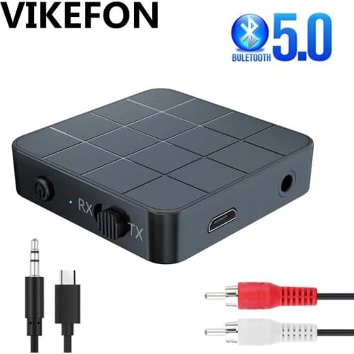 Bluetooth 5.0 Audio Receiver Transmitter AUX RCA 3.5 3.5MM Jack Stereo Music Wireless Adapter USB Dongle For Car TV PC Headphone