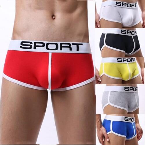 Mens Sexy Underwear Man Sexy Cotton Boxers Soft Letter Panties Comfortable Underwear Men Boxer Shorts Трусы Мужские