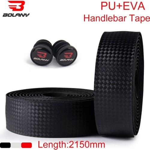 BOLANY Cycling Road Bike Handlebar Tape Shockproof Bicycle Bar Tape PU+EVA Soft Breathable Anti-Slip Bicycle Accessories 2pcs