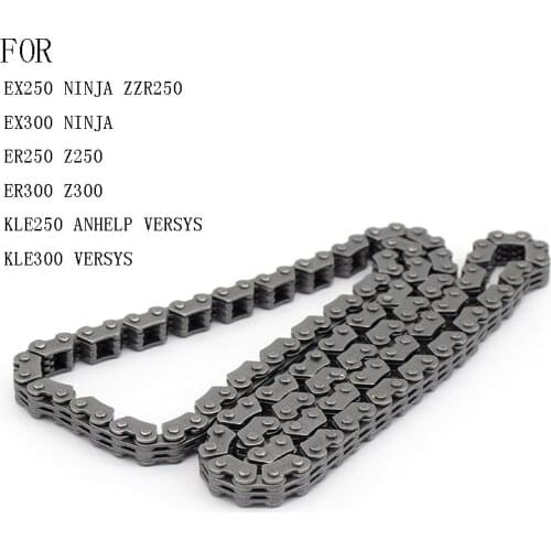 Camshaft Timing Chain For Kawasaki EX250 EX300 ZZR250 Ninja ER250 ER300 Z250 Z300 KLE250 Anhelo Versys KLE300 Cam Time Chain