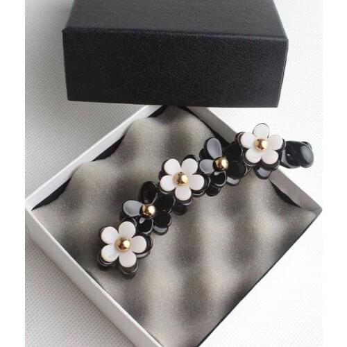 Girls Acrylic Hair Clips Grip West Camellia Banana Claw Clamps Hairpins Barrette Hair Headdress Headgear Accessories For Women