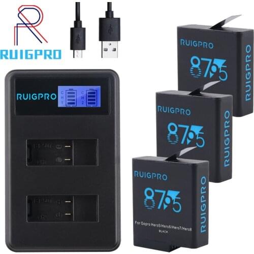 Dual Charger For Gopro Hero 6 5 accessori Slots Battery Charger Fro Gopro 5 6 7 Double Usb Charging For Go Pro Hero Accessories