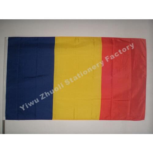 Chad Flag 150X90cm (3x5FT) 115g 100D Polyester Double Stitched High Quality Free Shipping