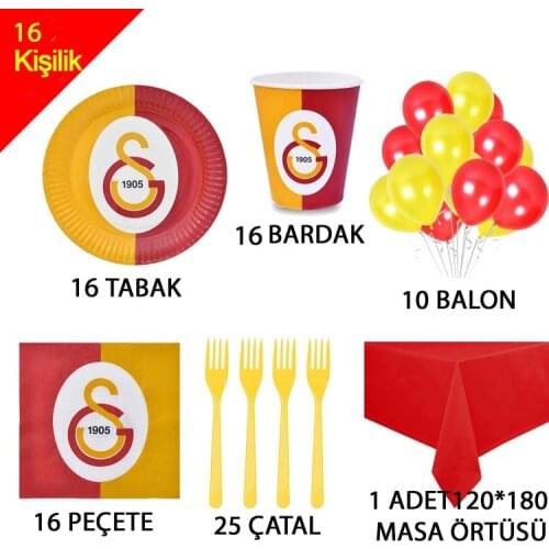 Galatasaray Parti Seti (16 Kişilik)