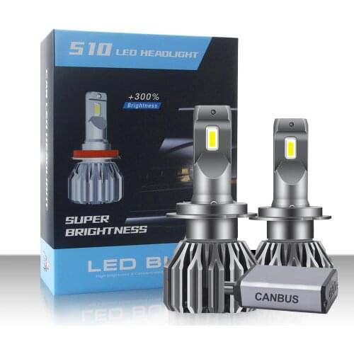 H7 H4 Led Canbus 110W 34000LM Led Headlight Bulb H1 H8 H11 H9 9005 Hb3 Hb4 9012 6000K 12V Led Bulb Turbo Lamp for Car