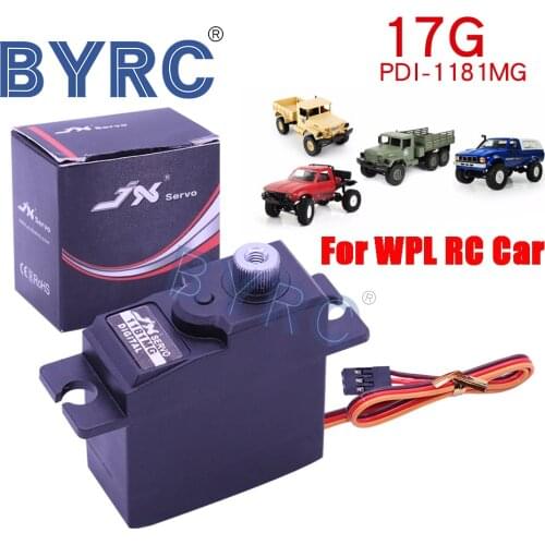 Hot selling PDI-1181MG JX servo 17g 3.5KG digital Core servo Metal Gear for 1/16 WPL RC Car B16 B24 B36 C14 C24 Glider Plane