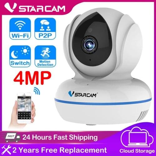 Vstarcam 4MP Full HD WiFi Camera Baby Monitor Camera Pan/Tilt Video Surveillance Security IP Camera 2-Way Audio CCTV IR Night