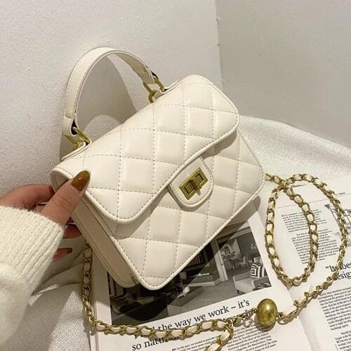 Pu Leather Mini PU Leather Totes Luxury Handbags and Purses 2020 Womens Chain Designer Shoulder Bag Famous Crossbody Flap