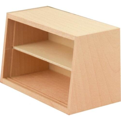 Wood Funny Miniature Cabinet Model Toy Simulation Dollhouse Bookcase Unique for 1/12 Dollhouse
