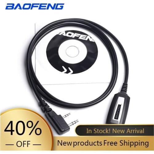OPPXUN USB Programming Cable and Software CD for Baofeng Walkie Talkie UV-5R Serise BF-888S Kenwood Wouxun Accessories Kit