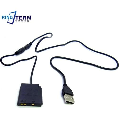 ENEL19 DC Coupler EP-62G EP62G Dummy Battery+USB Cable for Nikon Coolpix S100 S2500 S3100 S3300 S4100 S4150 S4300 Cameras