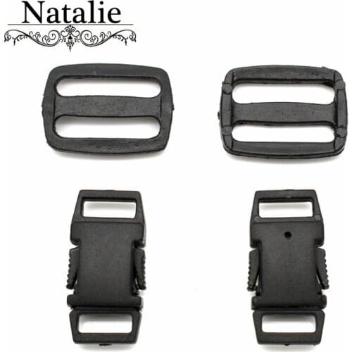 Direct Selling New Arrival 15pcs 27mm Plastic Buckles Black Third Square Rectangle Backpack Straps Luggage Bags Garment
