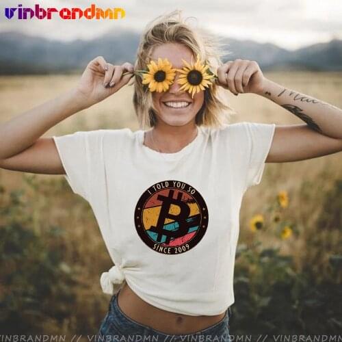 Retro 70s Clothing Vintage I Told You So Bitcoin Crypto Design T shirts women Bitcoin Shirt Cryptocurrency Bitcoin tshirt